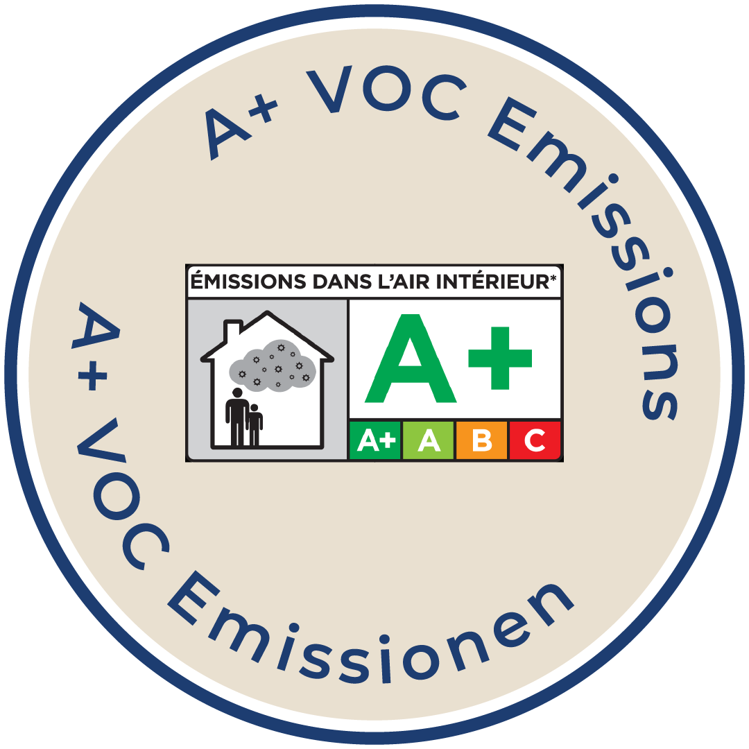 A+ VOC Emissionen.